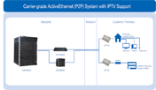 Carrier-grade ActiveEthernet (P2P) System with IPTV support
